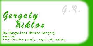gergely miklos business card